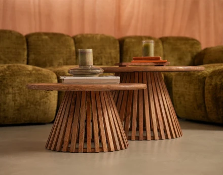 Lot de 2 tables basses bois...