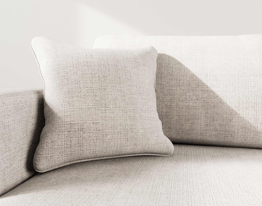 Canapé d'angle gauche 4 places convertible avec coffre sans accoudoirs en velours texturé Miro