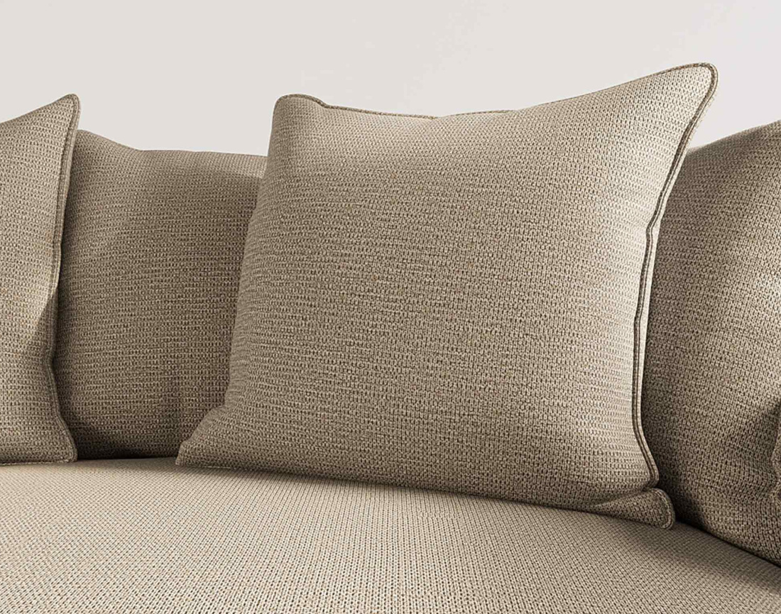 Canapé d'angle réversible 4 places en tissu texturé Madison