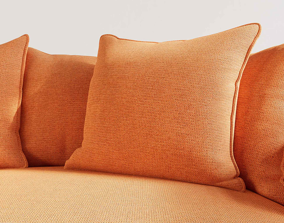 Canapé d'angle réversible 4 places en tissu texturé Madison