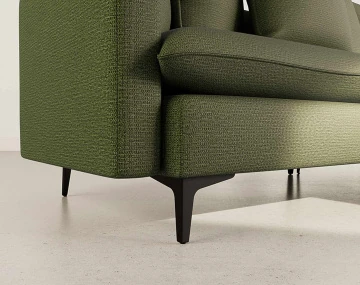 Canapé d'angle réversible 4 places en tissu texturé Madison