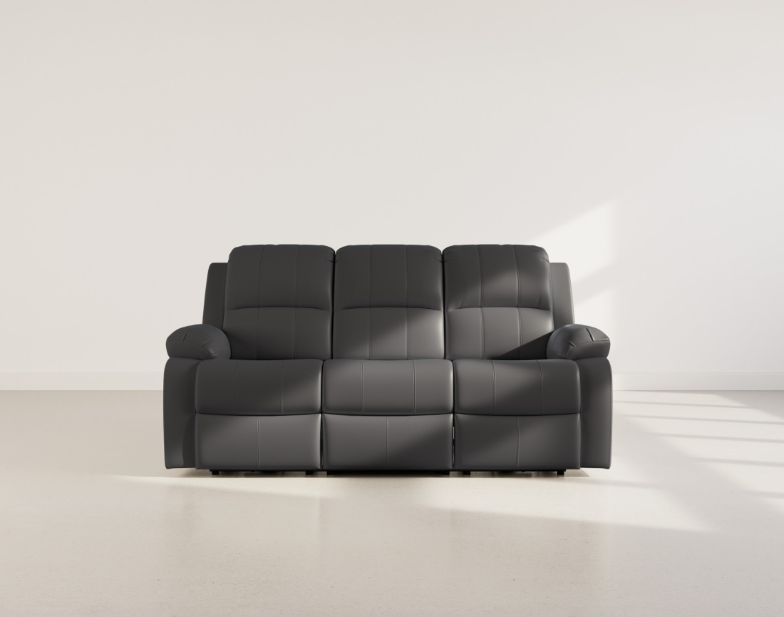 Canapé 3 places relax électrique en simili Armand