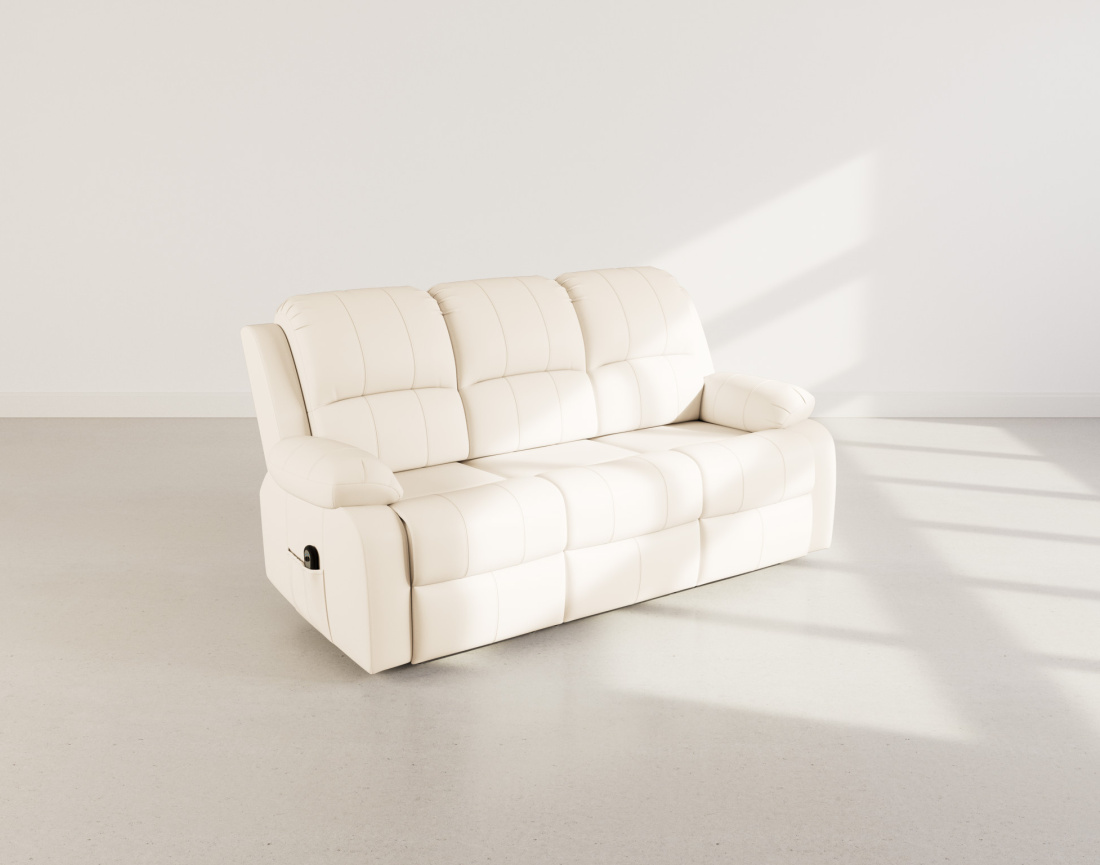 Canapé 3 places relax électrique en simili Armand