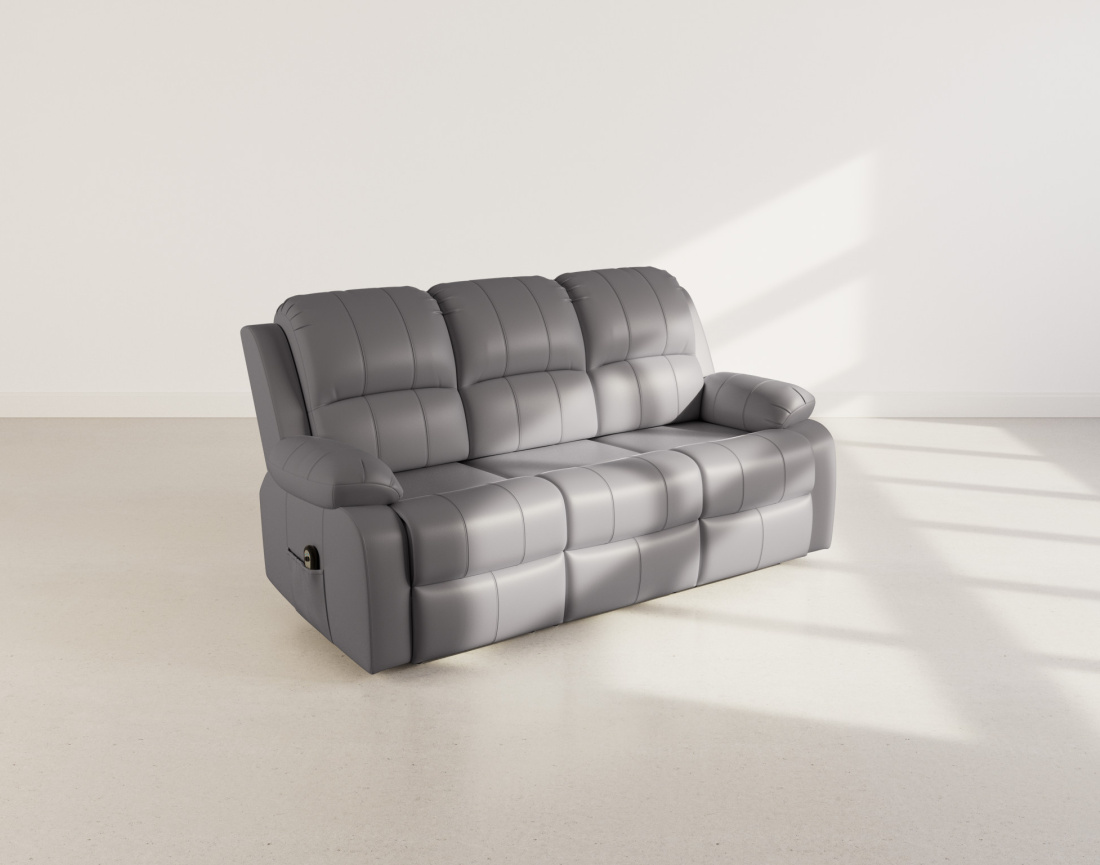 Canapé 3 places relax électrique en simili Armand