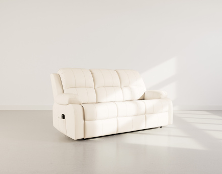 Canapé 3 places relax électrique en simili Armand