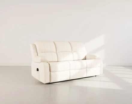 Canapé 3 places relax électrique en simili Armand