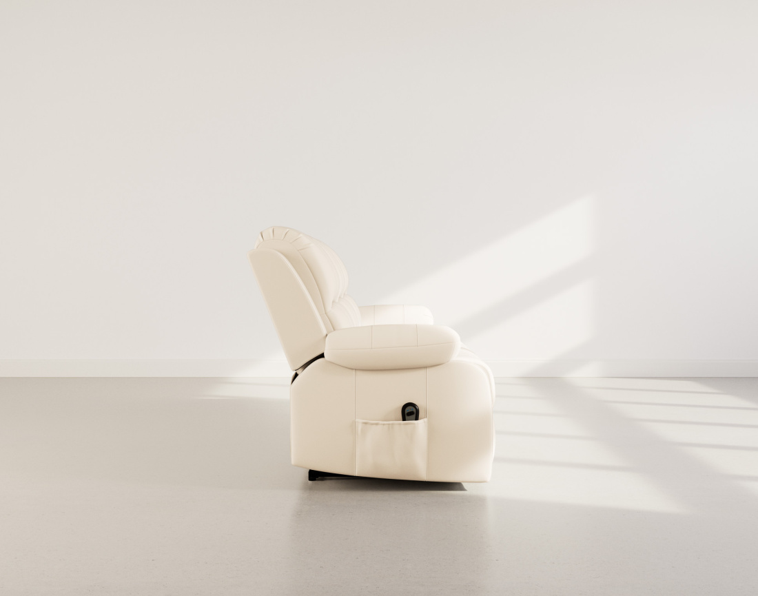 Canapé 3 places relax électrique en simili Armand