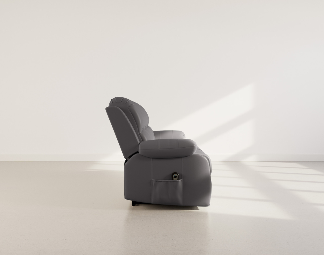 Canapé 3 places relax électrique en simili Armand