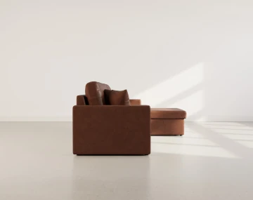 Canapé CYRUS d'angle réversible 4 places convertible avec coffre - Best Mobilier