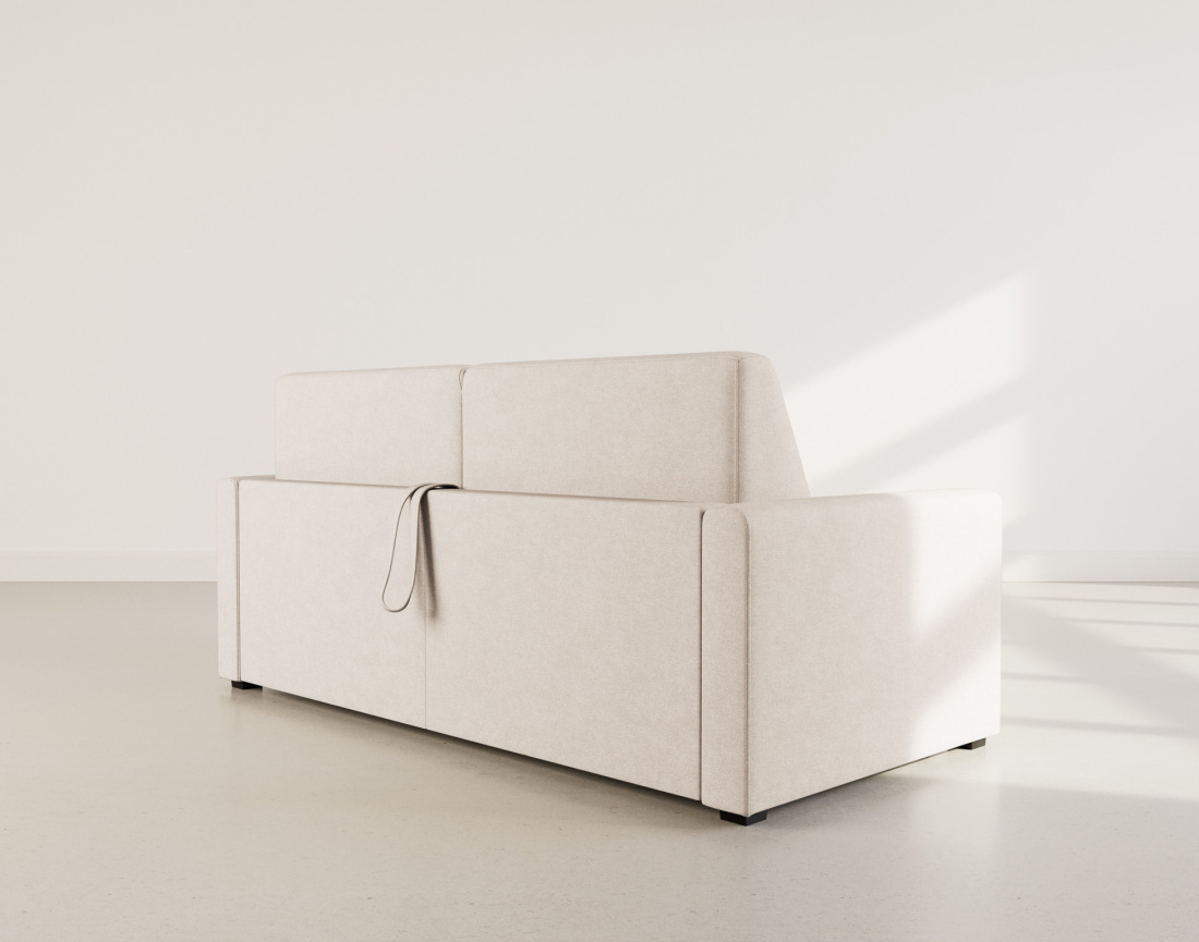 Canapé JULIA 3 places convertible express quotidien en tissu | Best Mobilier