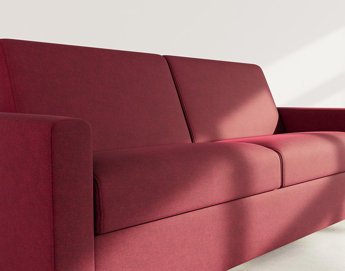Canapé JULIA 3 places convertible express quotidien en tissu | Best Mobilier