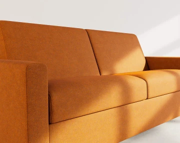 Canapé JULIA 3 places convertible express quotidien en tissu | Best Mobilier