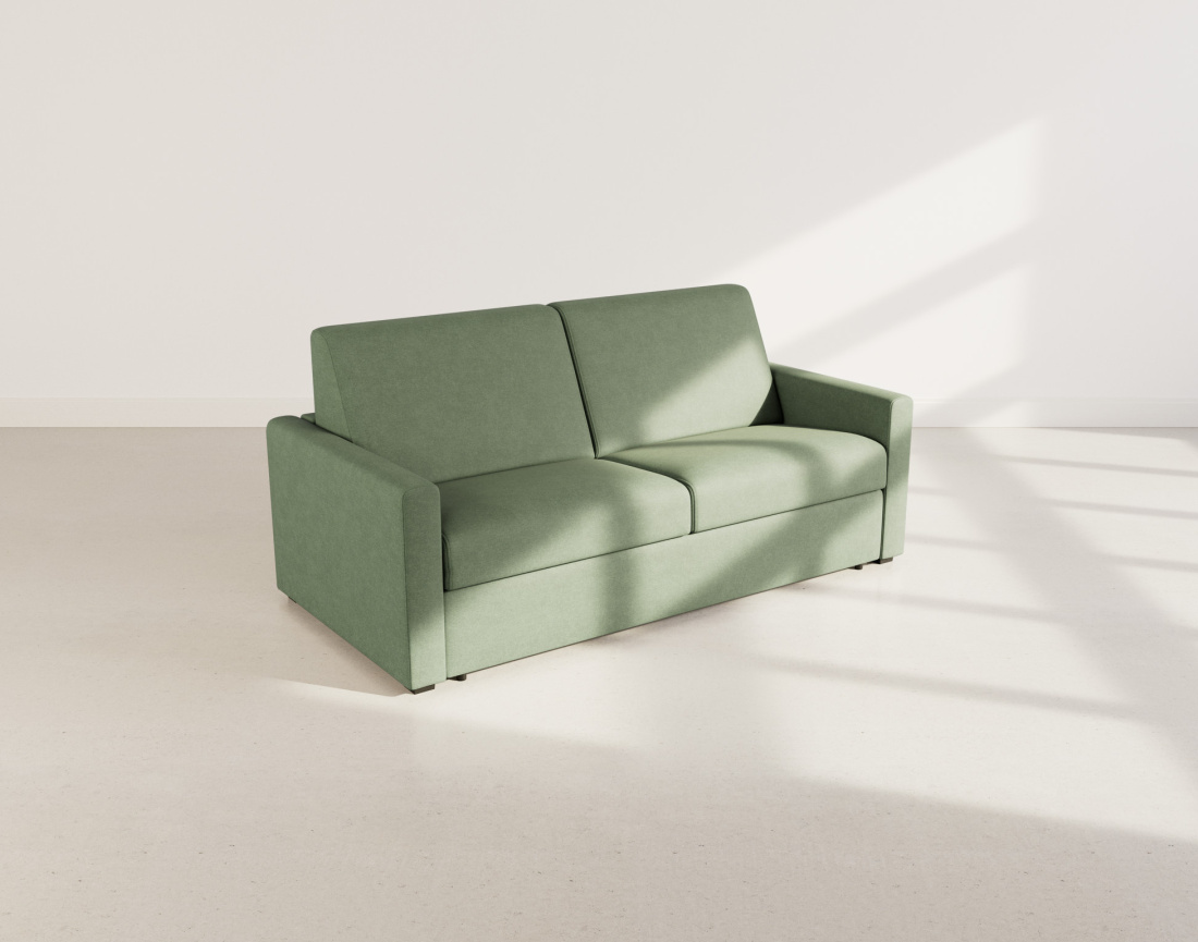 Canapé JULIA 3 places convertible express quotidien en tissu | Best Mobilier