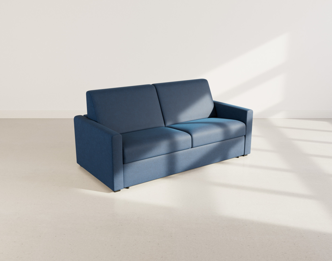Canapé JULIA 3 places convertible express quotidien en tissu | Best Mobilier
