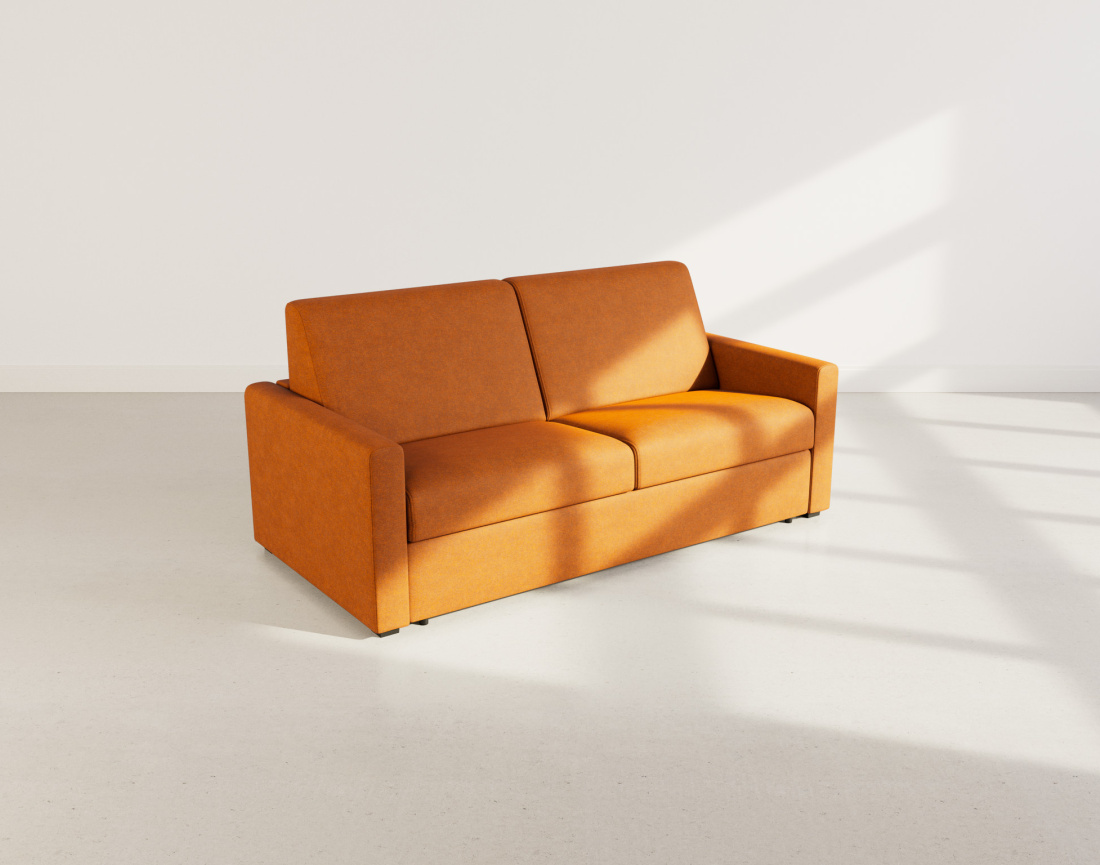Canapé JULIA 3 places convertible express quotidien en tissu | Best Mobilier