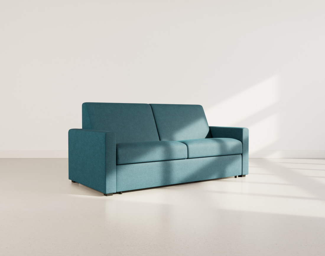 Canapé JULIA 3 places convertible express quotidien en tissu | Best Mobilier