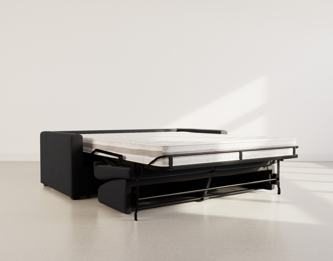 Canapé JULIA 3 places convertible express quotidien en tissu | Best Mobilier