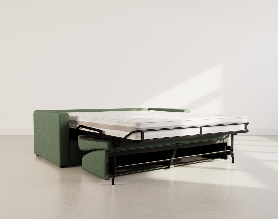 Canapé JULIA 3 places convertible express quotidien en tissu | Best Mobilier
