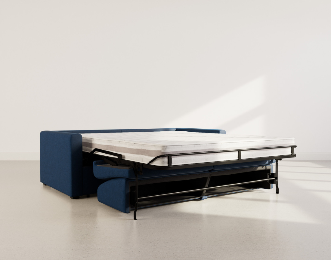 Canapé JULIA 3 places convertible express quotidien en tissu | Best Mobilier