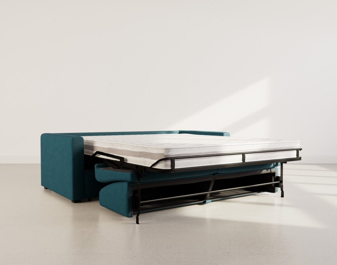 Canapé 3 places convertible express quotidien en tissu Julia