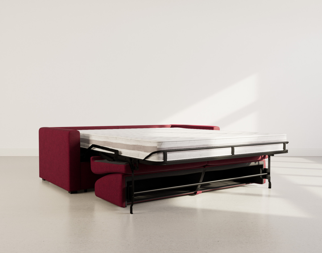 Canapé JULIA 3 places convertible express quotidien en tissu | Best Mobilier