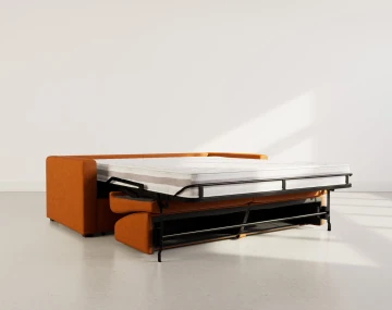 Canapé JULIA 3 places convertible express quotidien en tissu | Best Mobilier