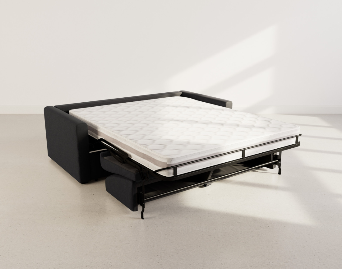 Canapé JULIA 3 places convertible express quotidien en tissu | Best Mobilier