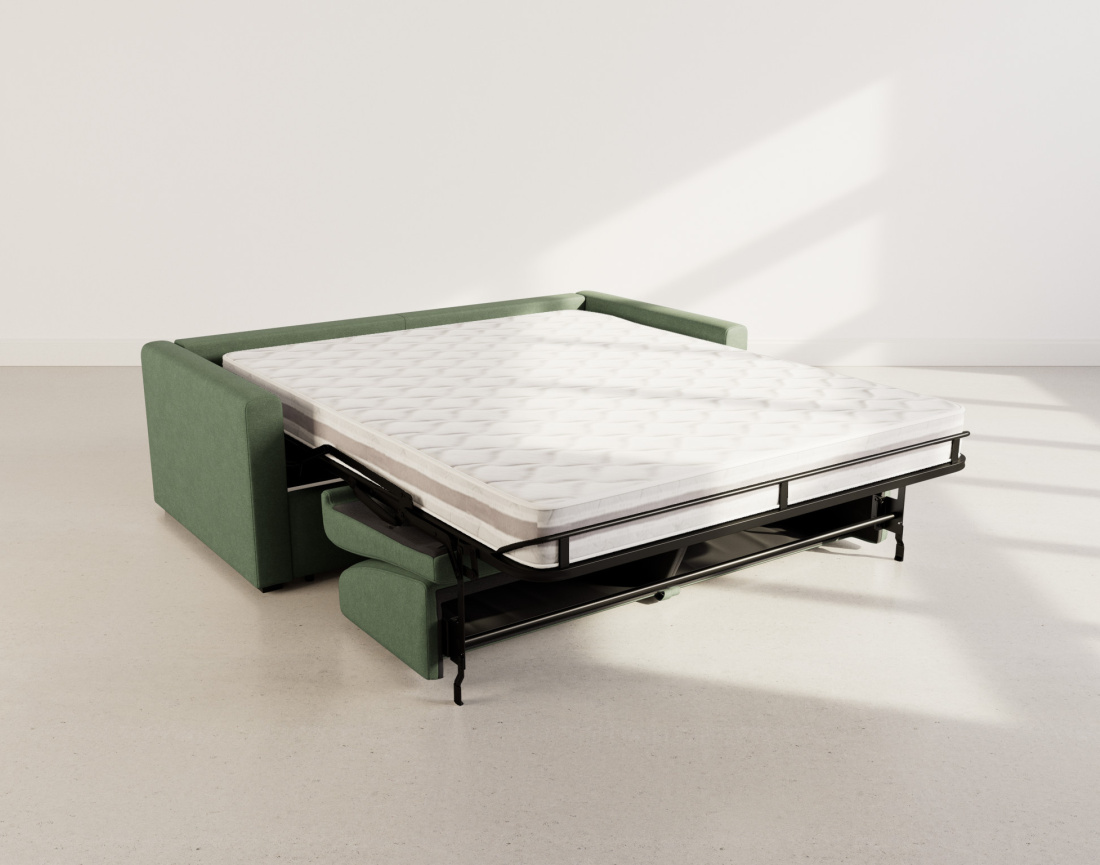 Canapé 3 places convertible express quotidien en tissu Julia