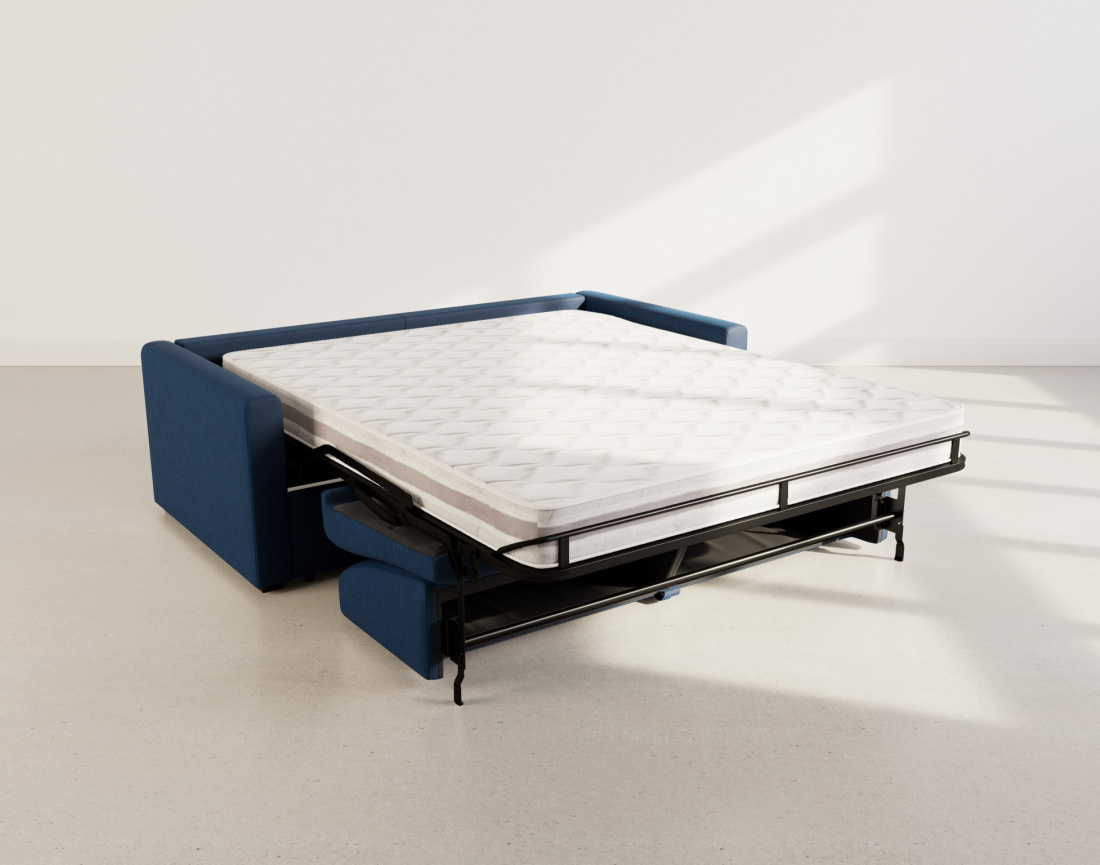 Canapé 3 places convertible express quotidien en tissu Julia