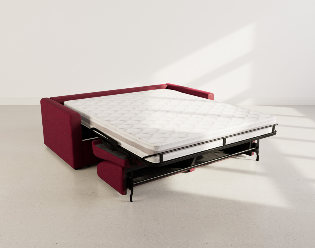 Canapé JULIA 3 places convertible express quotidien en tissu | Best Mobilier