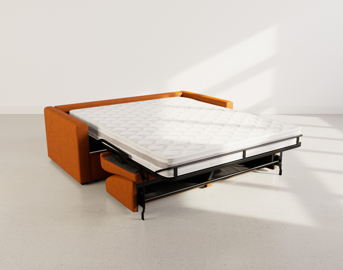 Canapé JULIA 3 places convertible express quotidien en tissu | Best Mobilier