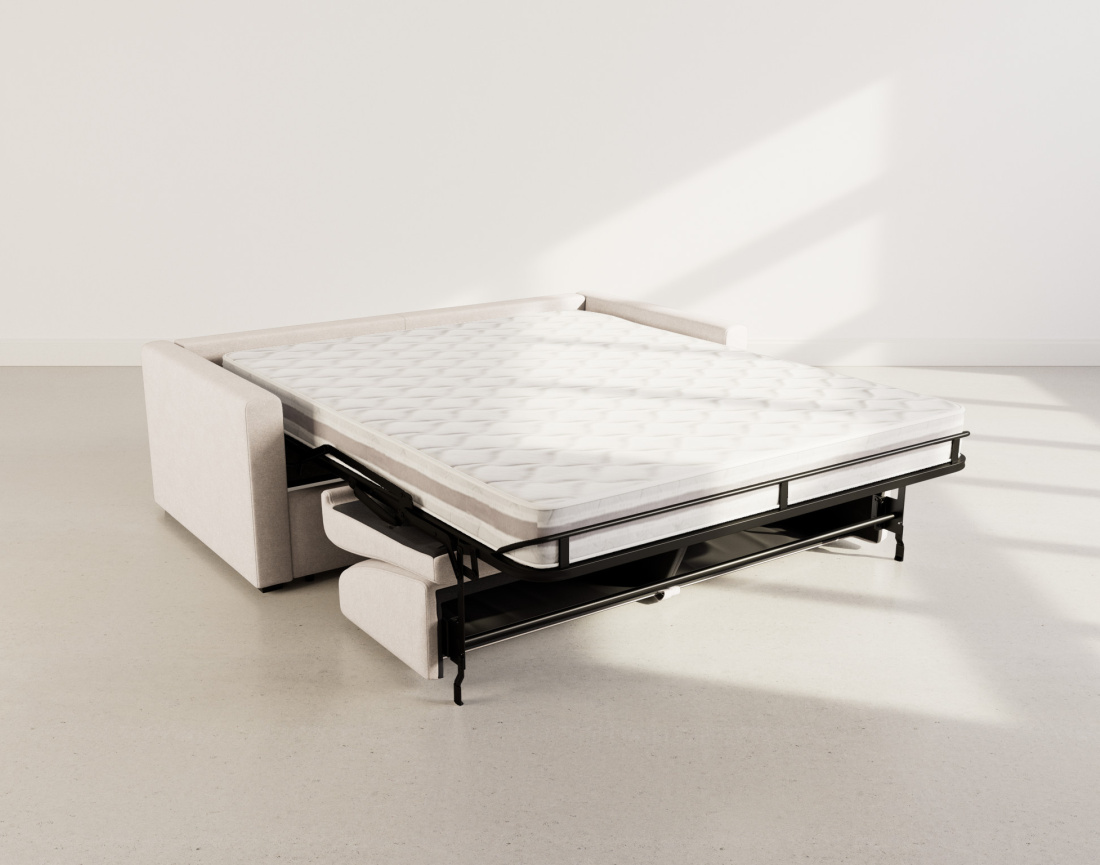 Canapé 3 places convertible express quotidien en tissu Julia