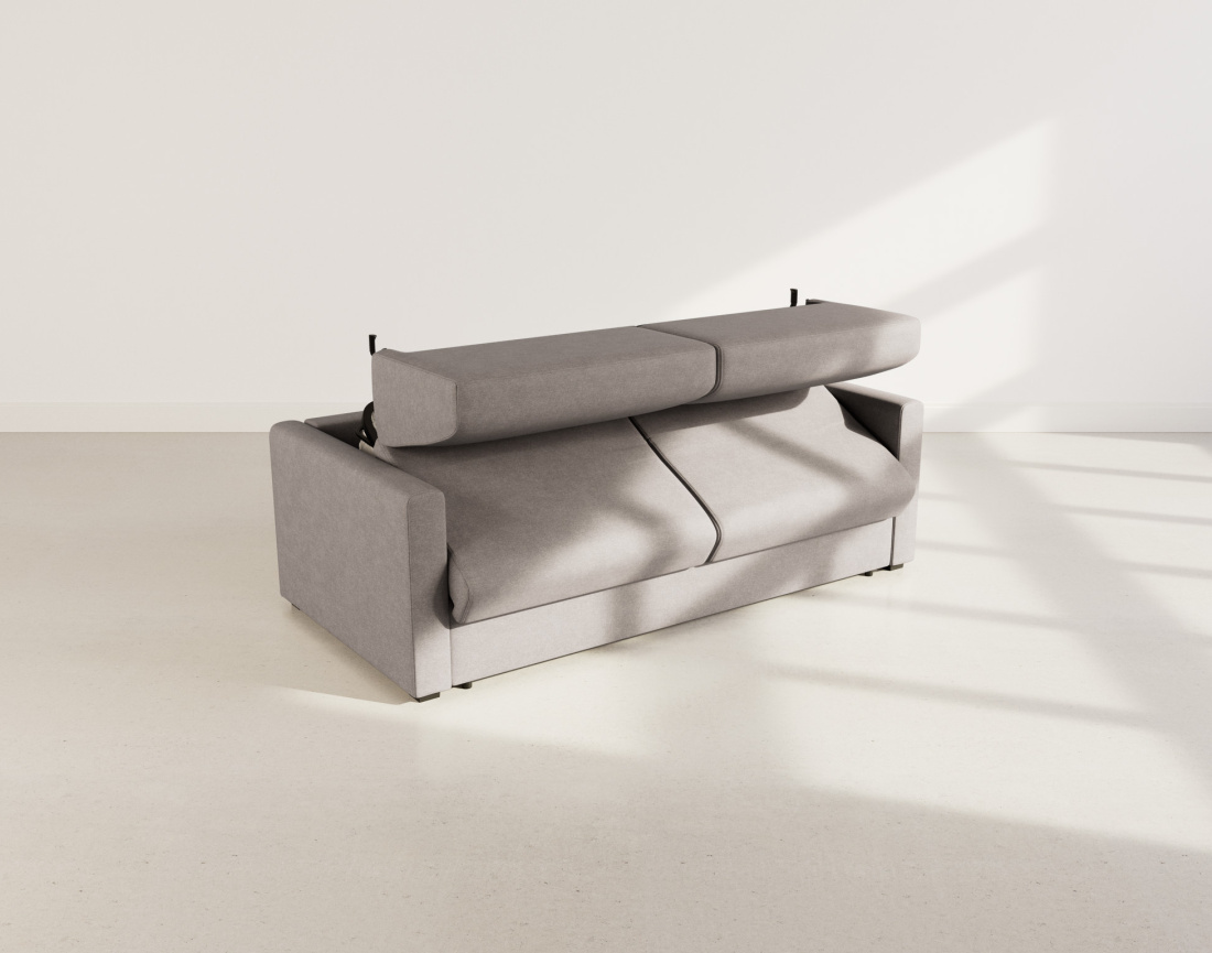 Canapé 3 places convertible express quotidien en tissu Julia
