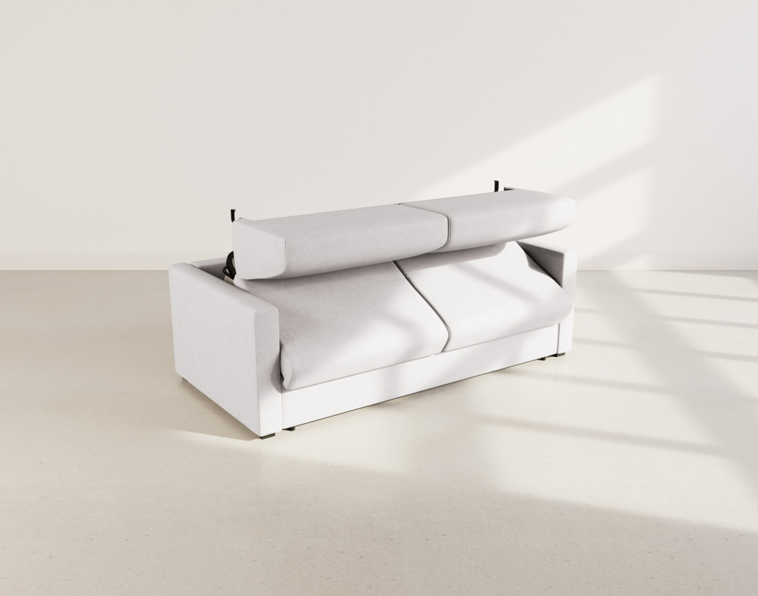 Canapé 3 places convertible express quotidien en tissu Julia