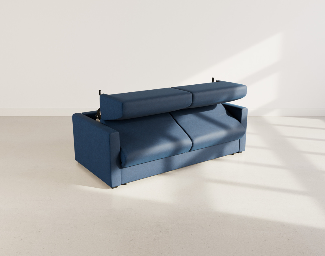 Canapé JULIA 3 places convertible express quotidien en tissu | Best Mobilier