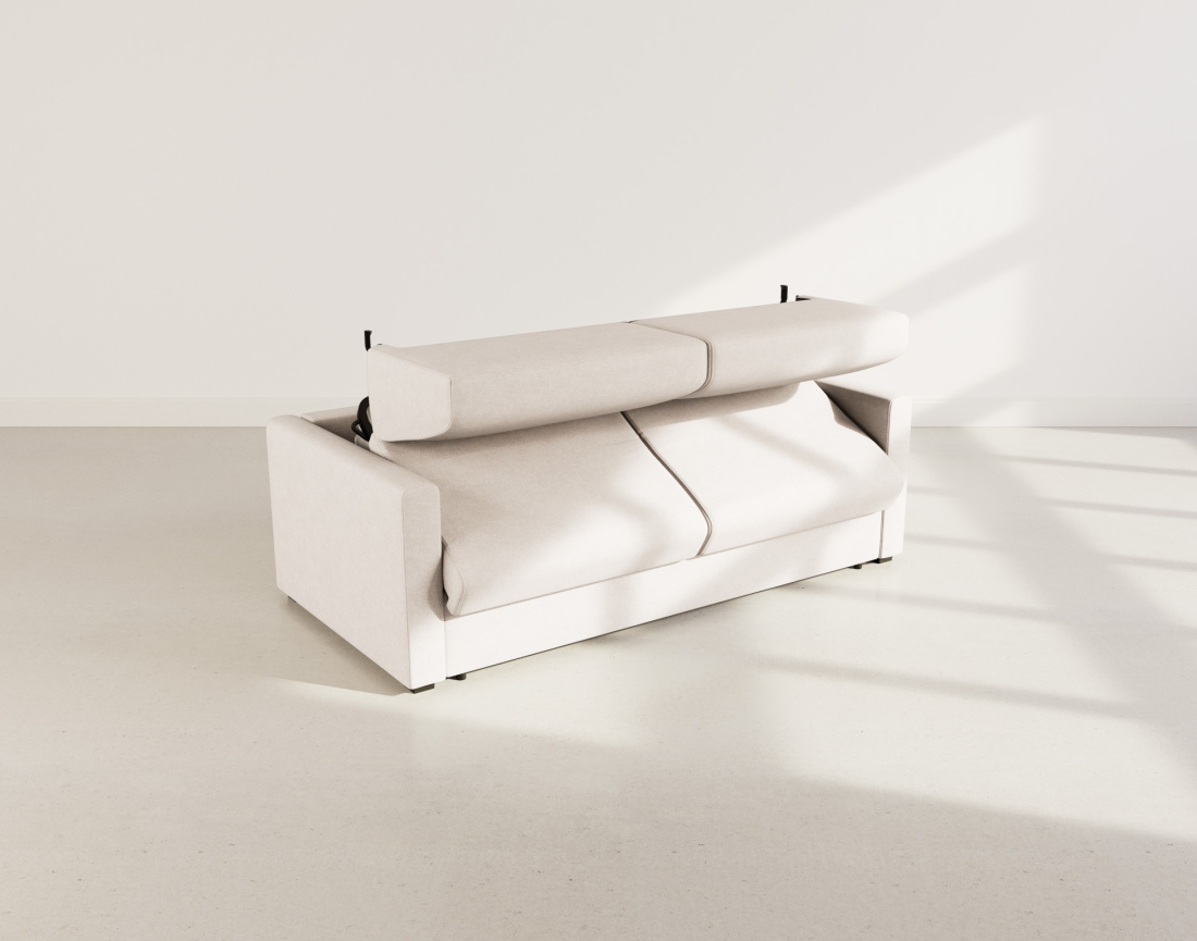 Canapé 3 places convertible express quotidien en tissu Julia