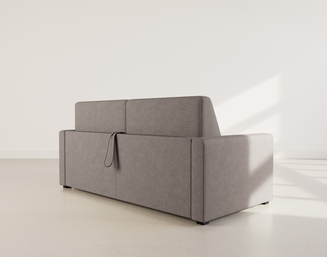 Canapé 3 places convertible express quotidien en tissu Julia