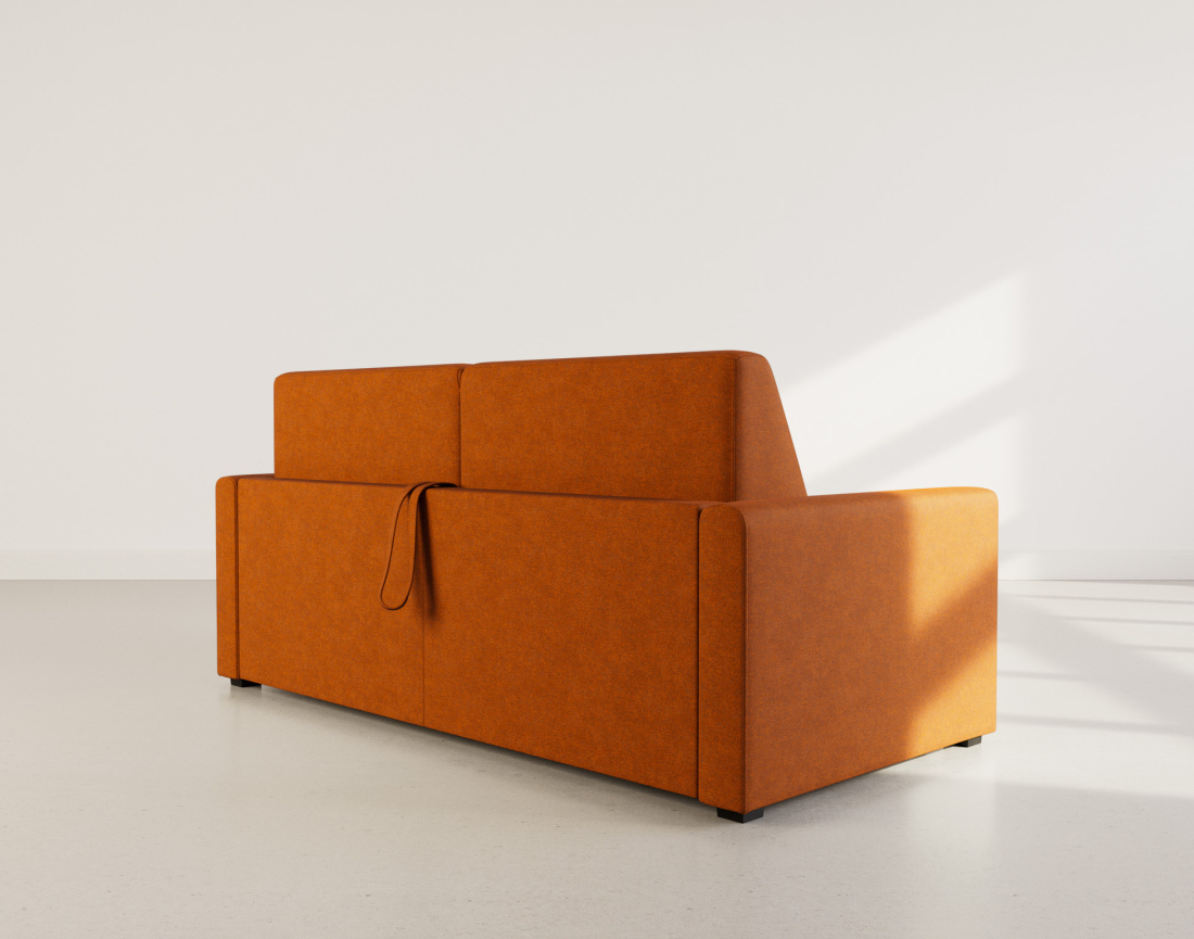 Canapé 3 places convertible express quotidien en tissu Julia