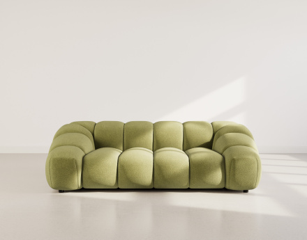 Canapé 3 places en velours texturé Ava