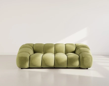 Canapé 3 places en velours texturé Ava