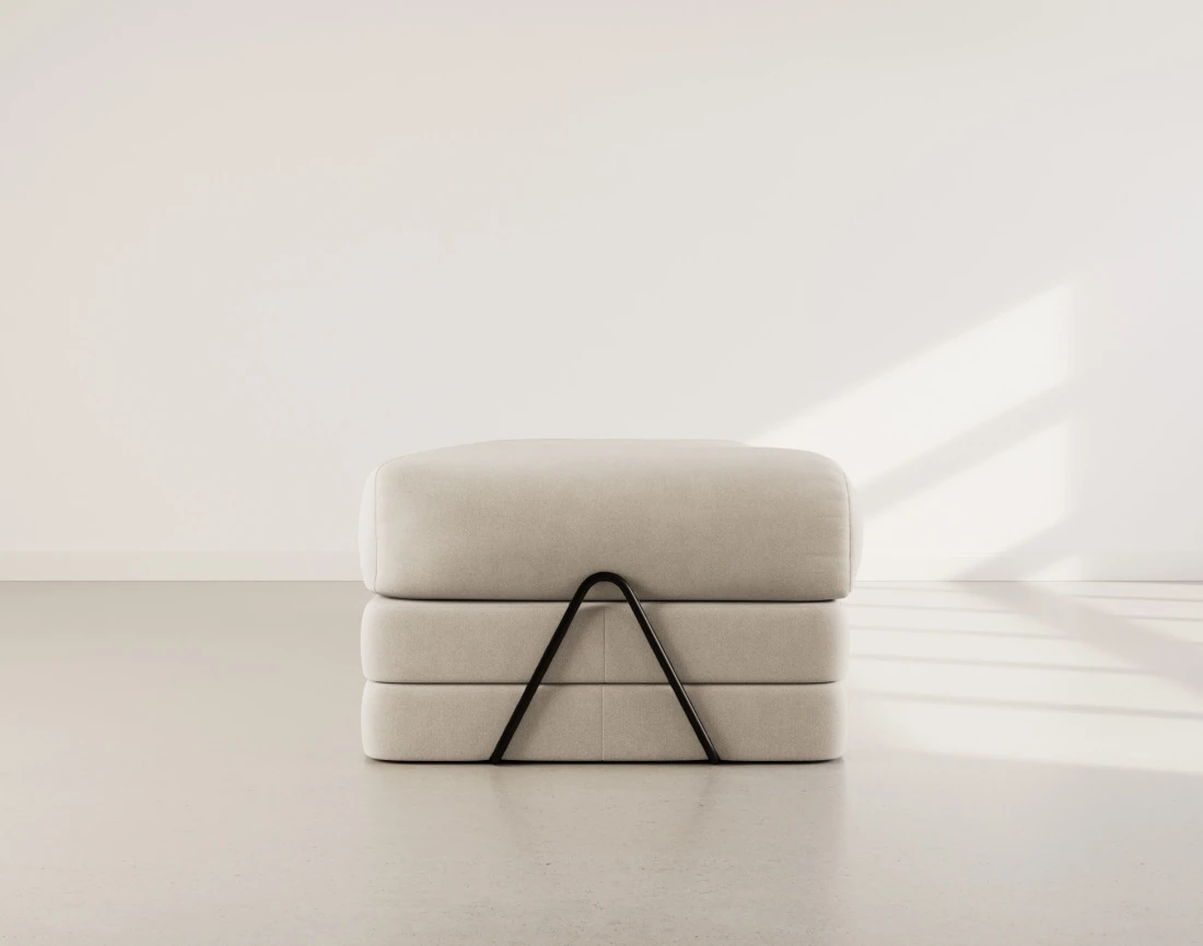 Canapé NEBULA 3 places convertible en velours texturé - Best Mobilier