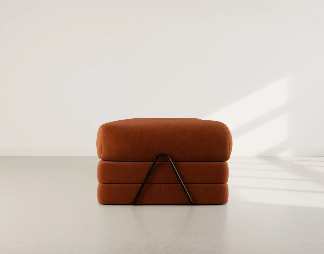 Canapé NEBULA 3 places convertible en velours texturé - Best Mobilier