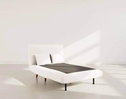 Banquette convertible clic-clac 1 place en velours côtelé Lumi