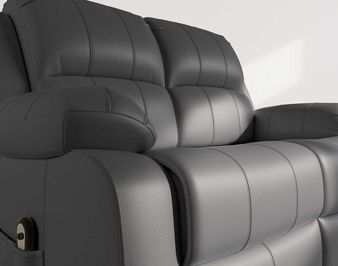 Canapé 2 places relax électrique en simili Armand