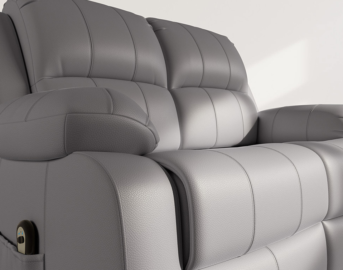 Canapé 2 places relax électrique en simili Armand