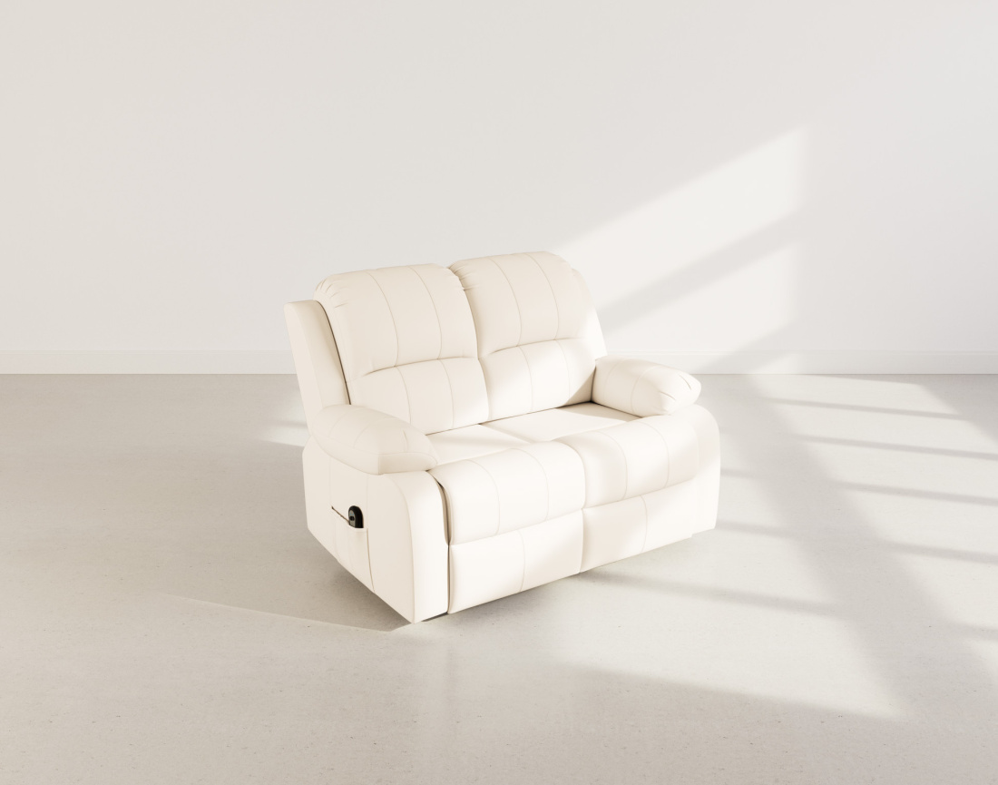 Canapé 2 places relax électrique en simili Armand