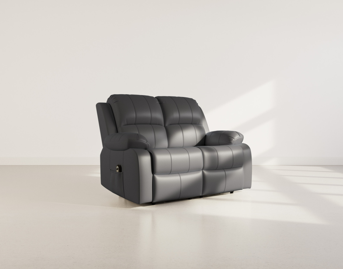 Canapé 2 places relax électrique en simili Armand