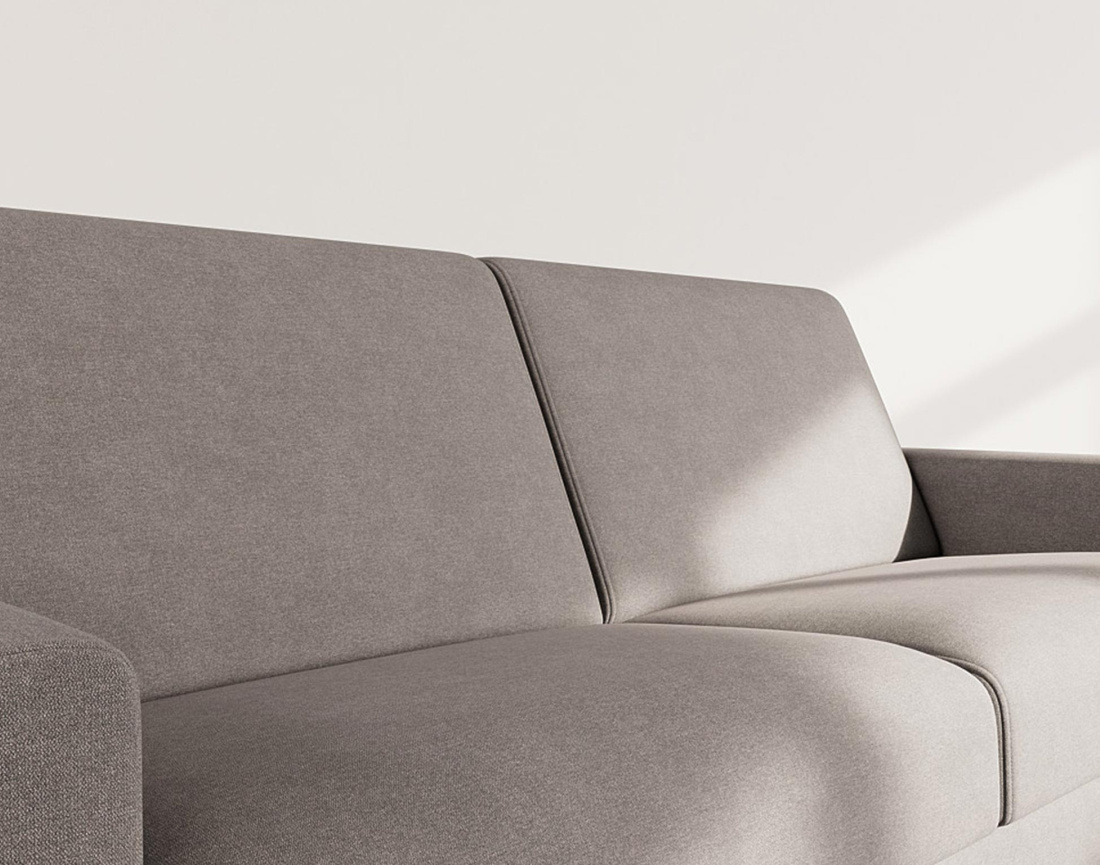 Canapé 3 places convertible express quotidien en tissu Julia