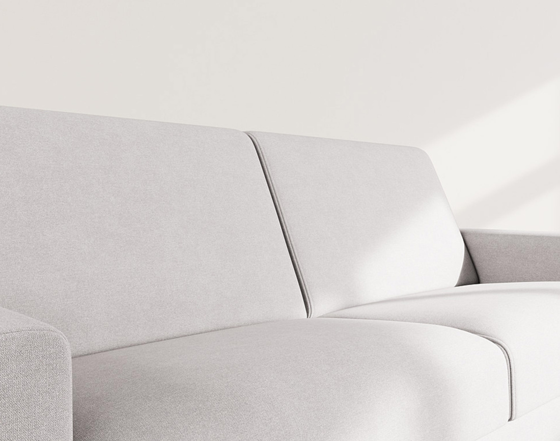 Canapé 3 places convertible express quotidien en tissu Julia