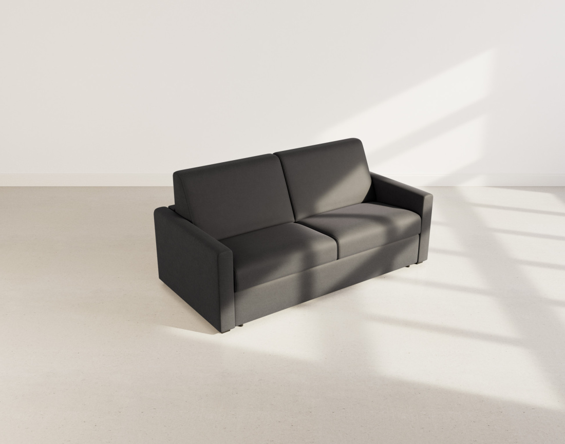 Canapé 3 places convertible express quotidien en tissu Julia